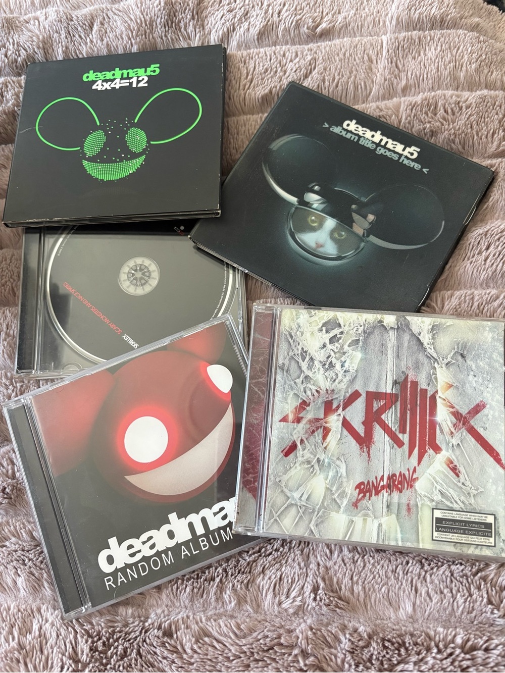 Deadmau5 & Skrillex CD lot